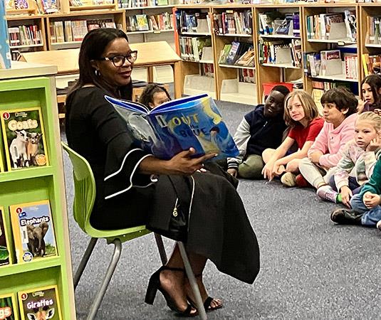 During Literacy Week, School Board Vice Chair Caprice Edmond visited Westgate Elementary as a guest reader for primary students to share the importance of reading every day.